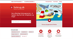Desktop Screenshot of forbrug.dk