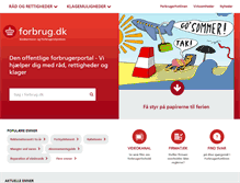 Tablet Screenshot of forbrug.dk